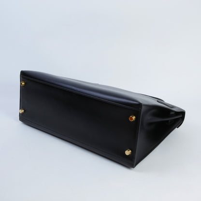 HERMÈS エルメス ケリー32 セリエ ブラック ゴールド金具