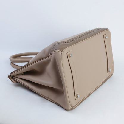 HERMÈS エルメス バーキン35 ギリーズ アルジル エトゥープ