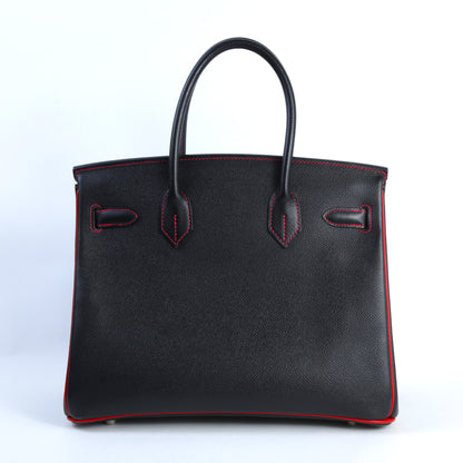 HERMÈS エルメス スペシャルオーダー バーキン30 ブラック レッド