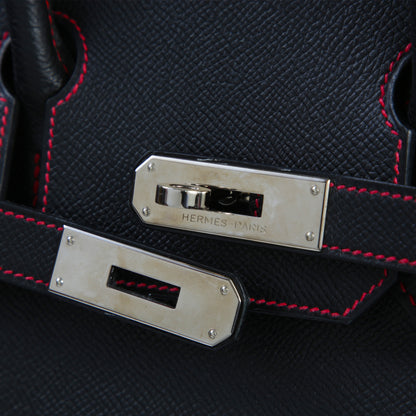 HERMÈS エルメス スペシャルオーダー バーキン30 ブラック レッド