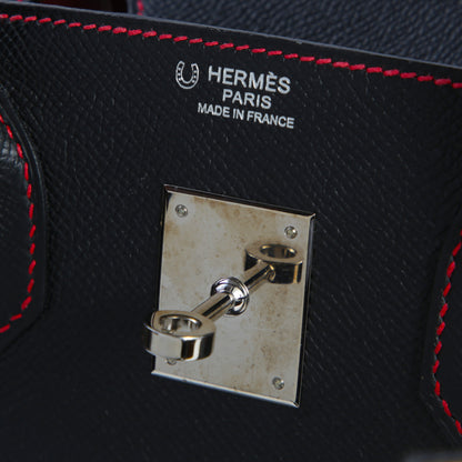 HERMÈS エルメス スペシャルオーダー バーキン30 ブラック レッド