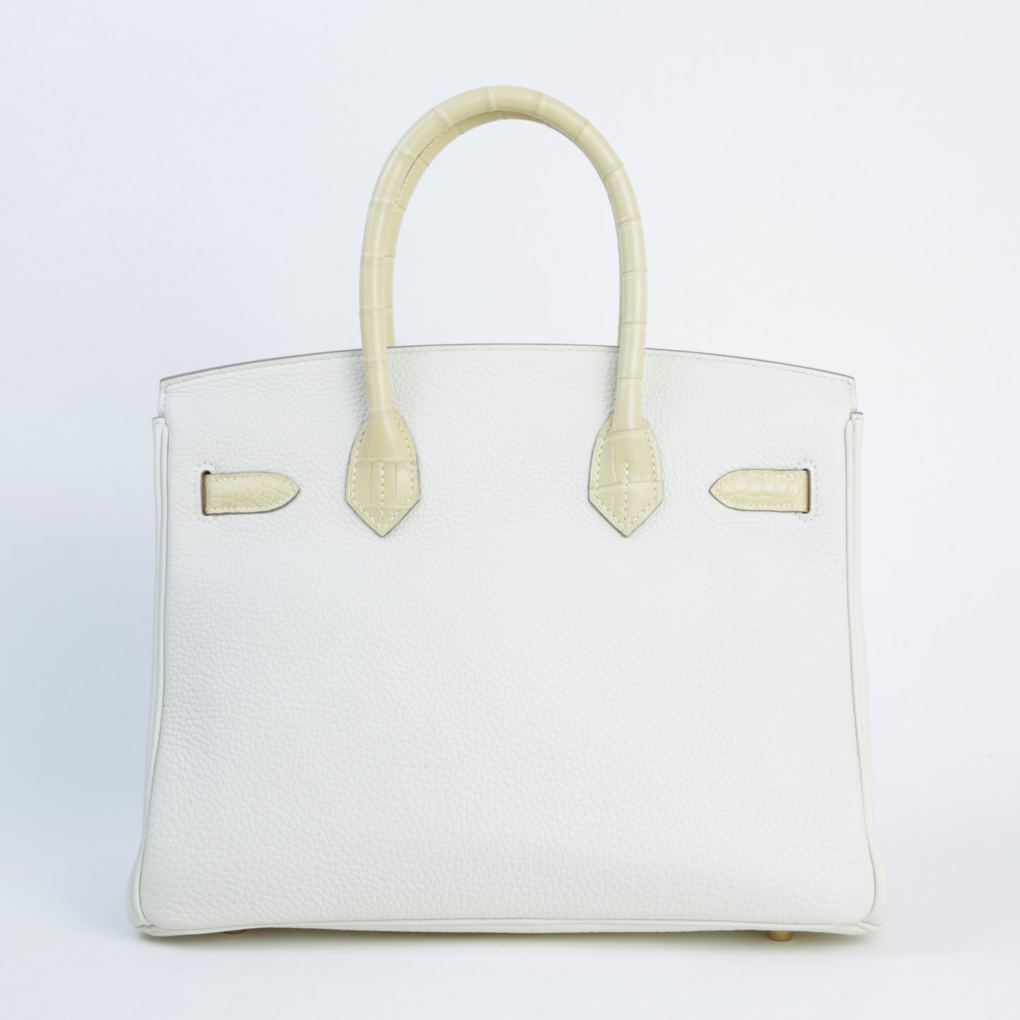 HERMÈS エルメス バーキン30 タッチ クロコダイル アリゲーター マット マッシュルーム バニラ