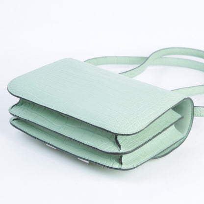 HERMÈS エルメス コンスタンス3 ミニ ヴェール・デュー クロコダイル アリゲーター マット