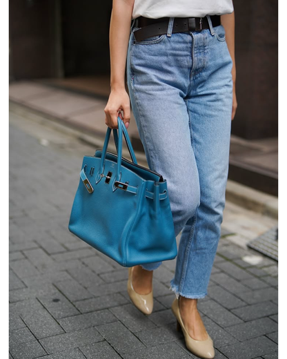 HERMÈS エルメス バーキン35 ブルージーン