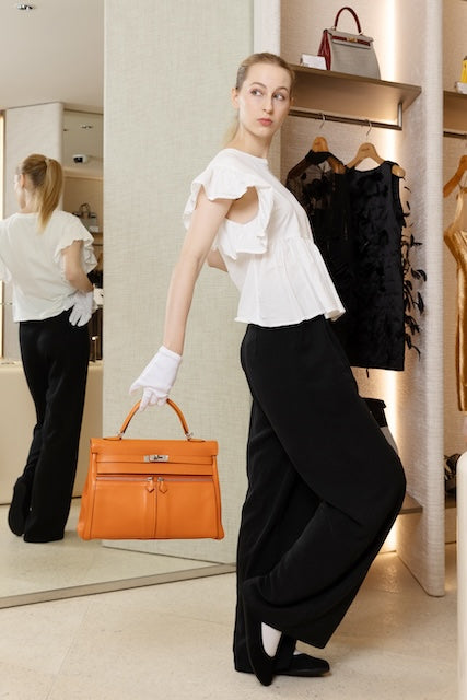 HERMÈS エルメス ケリーラキ35 オレンジ