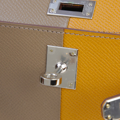 HERMÈS エルメス ミニケリー2 カザック エトゥープ セサミ ブルーインディゴ