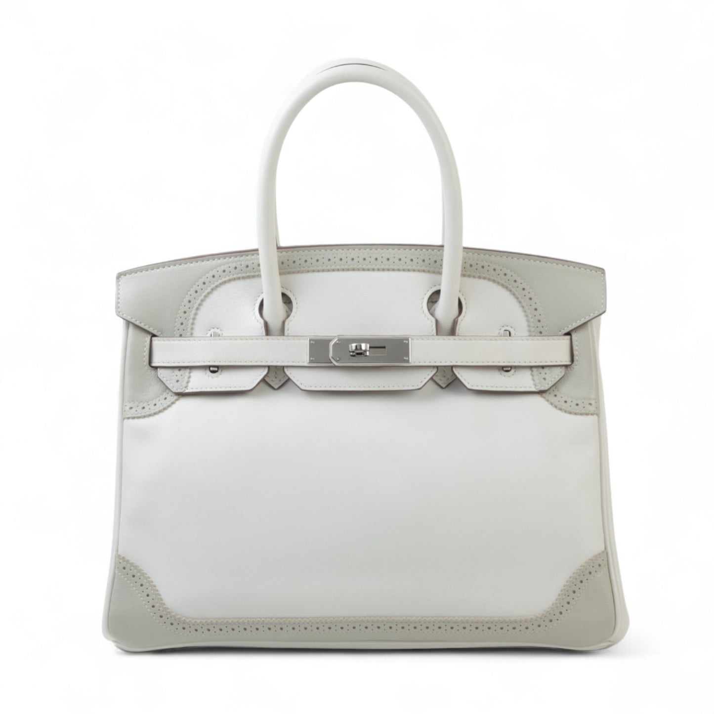 HERMÈS Hermes Birkin 30 Gillies Gripart White 