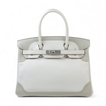 HERMÈS Hermes Birkin 30 Gillies Gripart White 