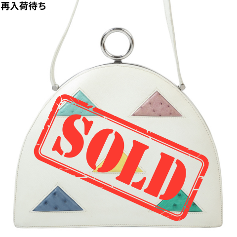HERMÈS エルメス 1990s ビンテージ トライアングルモチーフ ショルダーバッグ