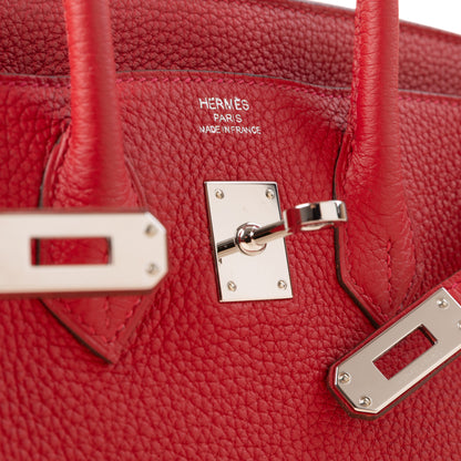 HERMÈS エルメス バーキン25 ヴェルソ ルージュアッシュ ルージュカザック