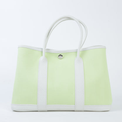 HERMÈS エルメス ガーデンパーティー TPM ジョーヌ ブルジョン ホワイト