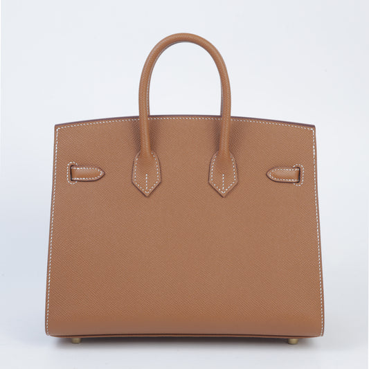 HERMÈS Hermes Birkin 25 Sellier Gold 