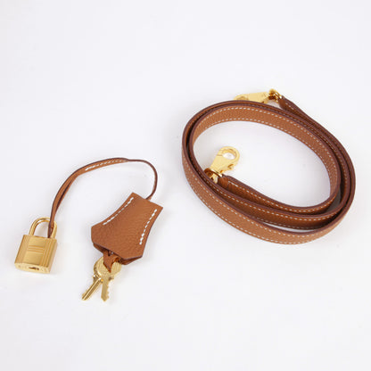 HERMÈS エルメス ケリー25 内縫い ゴールド