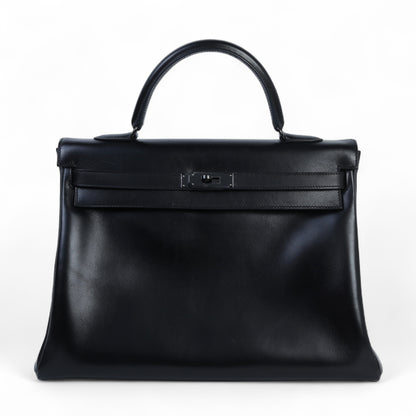 HERMÈS エルメス ケリー35 ソーブラック
