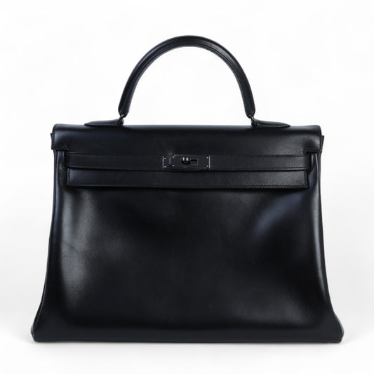 HERMÈS エルメス ケリー35 ソーブラック