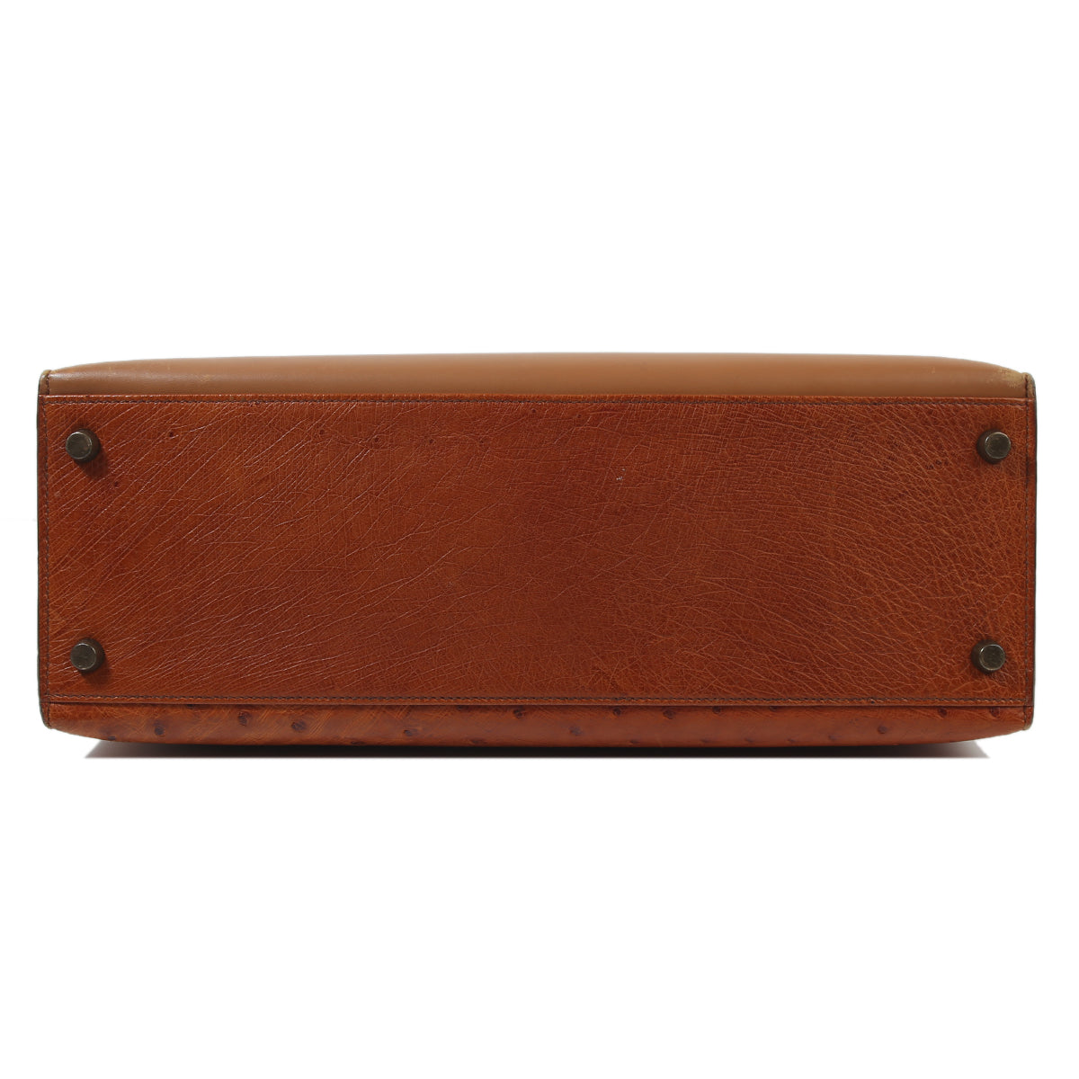HERMÈS Hermes Kelly 32 Brown Ostrich 