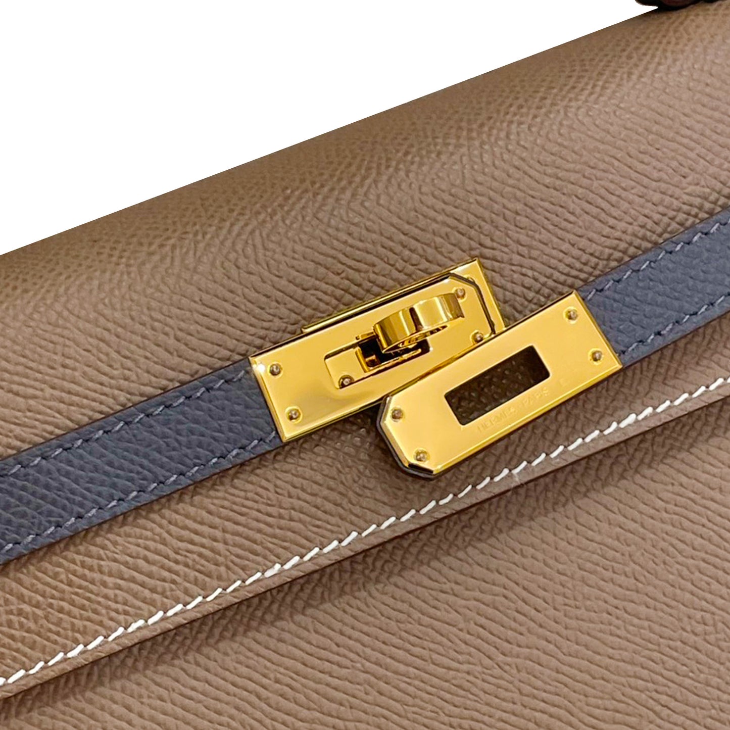 HERMÈS エルメス ケリー25 セリエ エトゥープ ブラック グリメイヤー