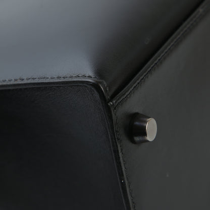 HERMÈS Hermès Kelly 32 Serie Black with Ruthenium Hardware AB