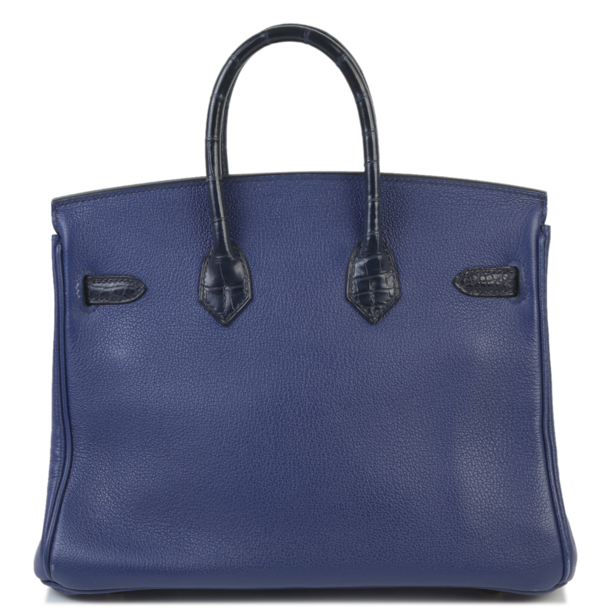 HERMÈS Hermes Birkin 25 Touch Blue Saphir Blue Marine Crocodile Alligator Matte