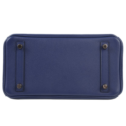 HERMÈS Hermes Birkin 25 Touch Blue Saphir Blue Marine Crocodile Alligator Matte