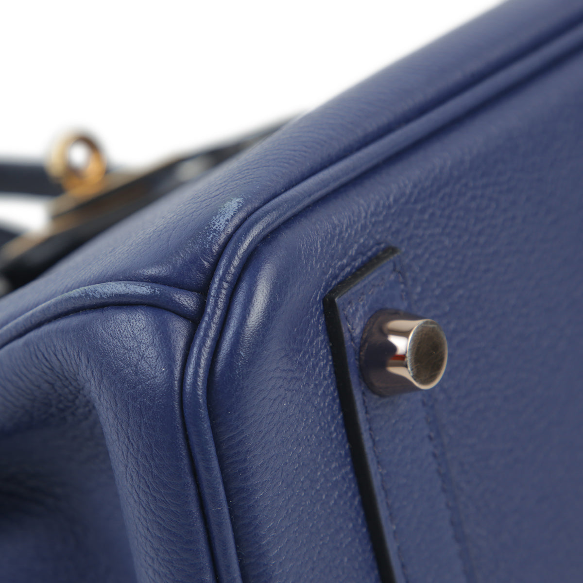 HERMÈS Hermes Birkin 25 Touch Blue Saphir Blue Marine Crocodile Alligator Matte
