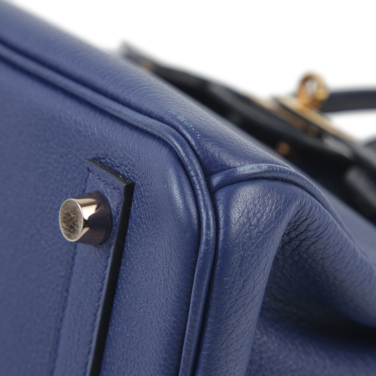HERMÈS Hermes Birkin 25 Touch Blue Saphir Blue Marine Crocodile Alligator Matte