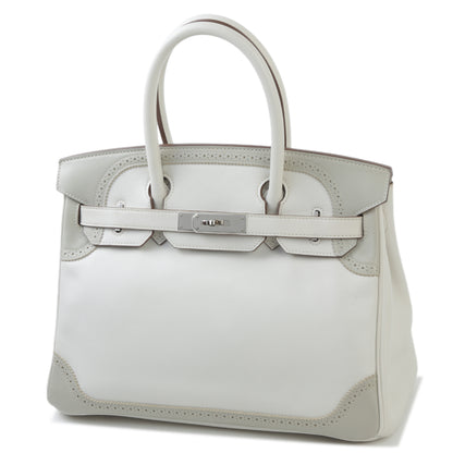 HERMÈS Hermes Birkin 30 Gillies Gripart White 