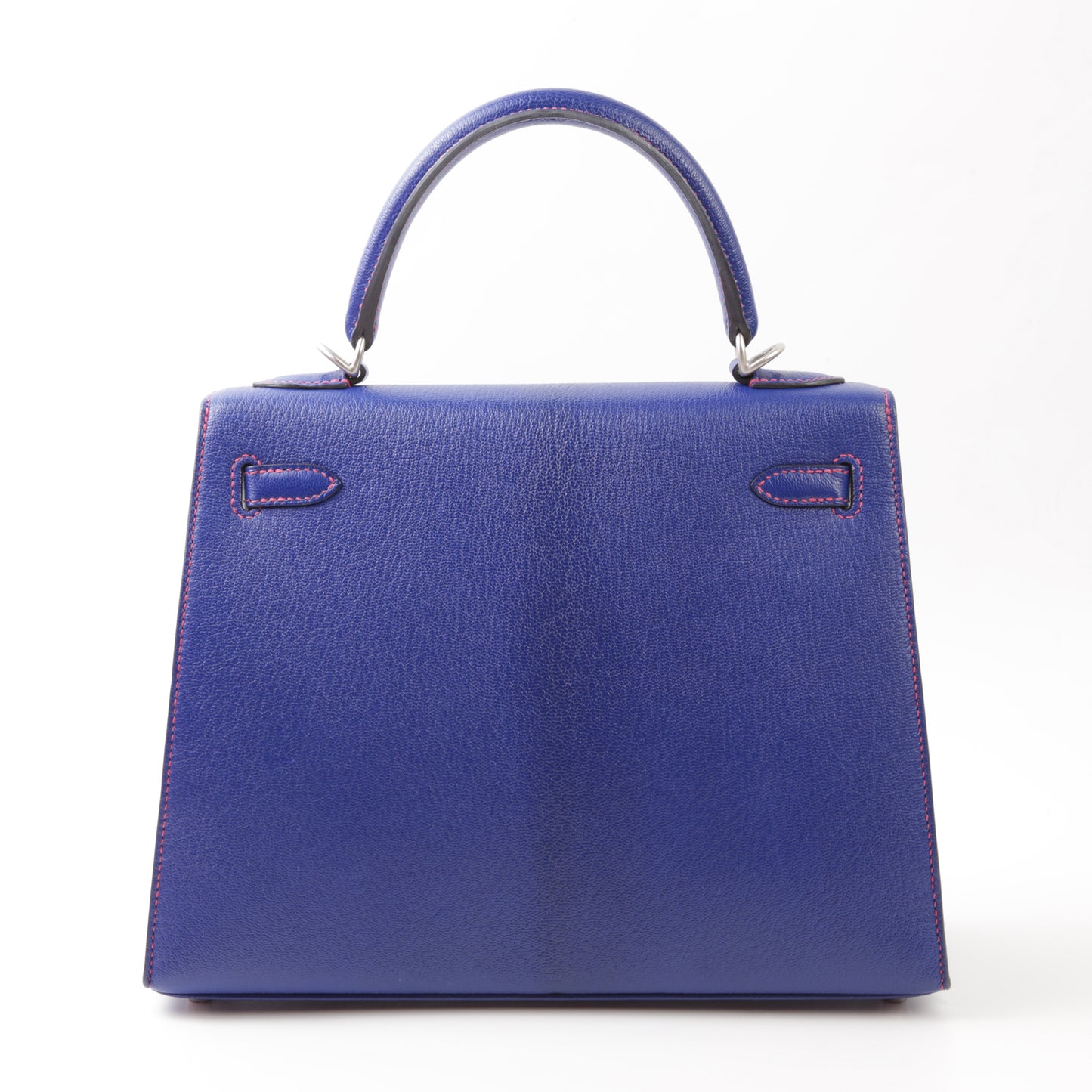HERMÈS Hermes Special Order Kelly 25 Serie Framboise Blue Electric Bougainvillea 