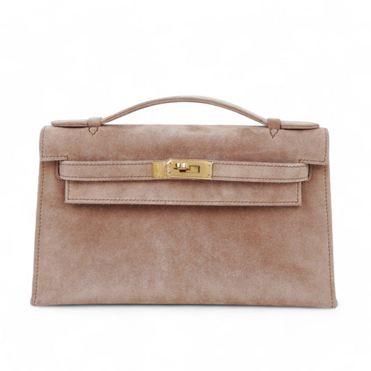 HERMÈS エルメス ポシェットケリー ブラウン
