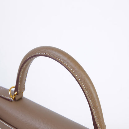 HERMÈS エルメス ケリー28 セリエ エトゥープ