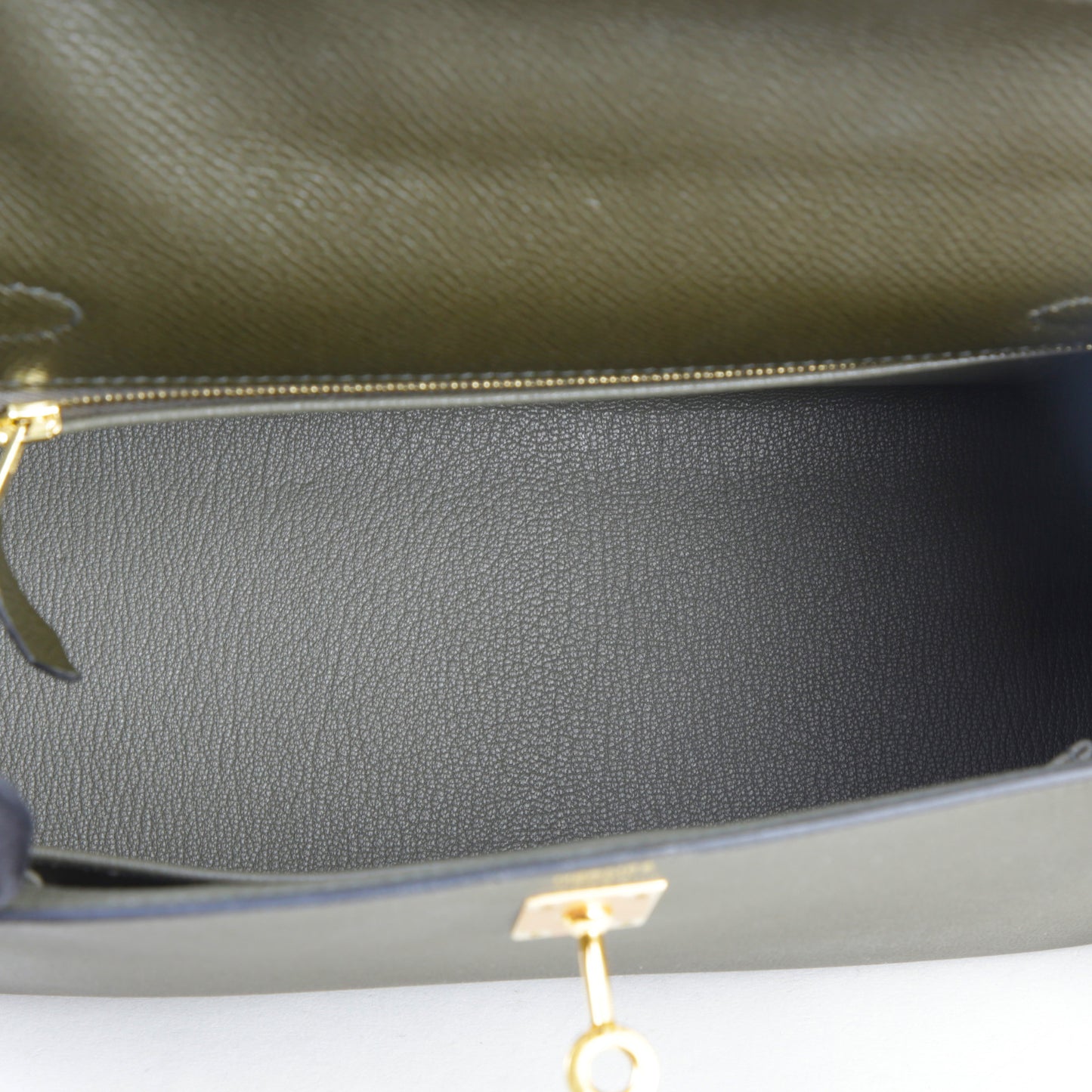 HERMÈS エルメス ケリー25 セリエ ヴェールグリス