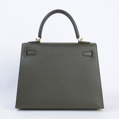 HERMÈS エルメス ケリー25 セリエ ヴェールグリス