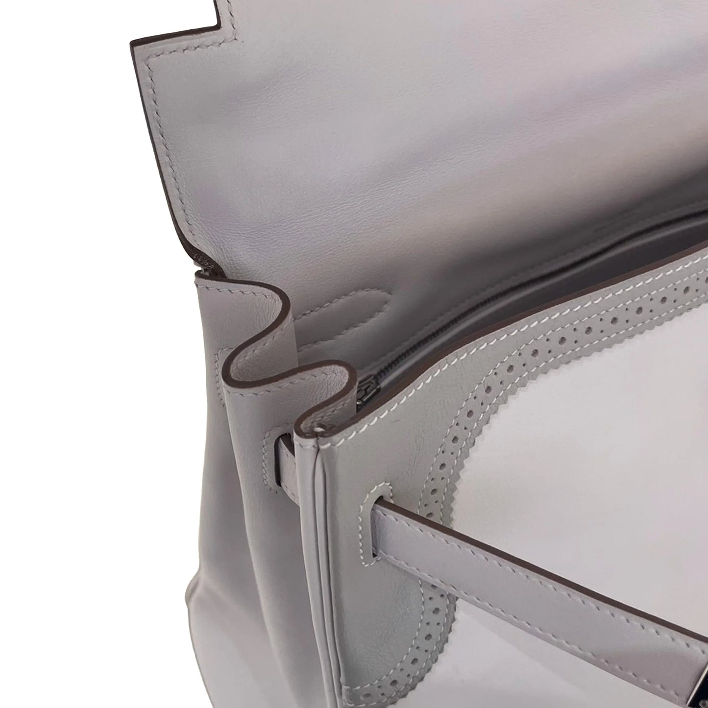 HERMÈS エルメス ケリーギリーズ32 グリパール ホワイト