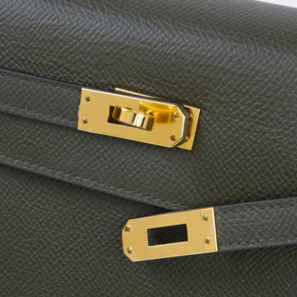 HERMÈS エルメス ケリー25 セリエ ヴェールグリス