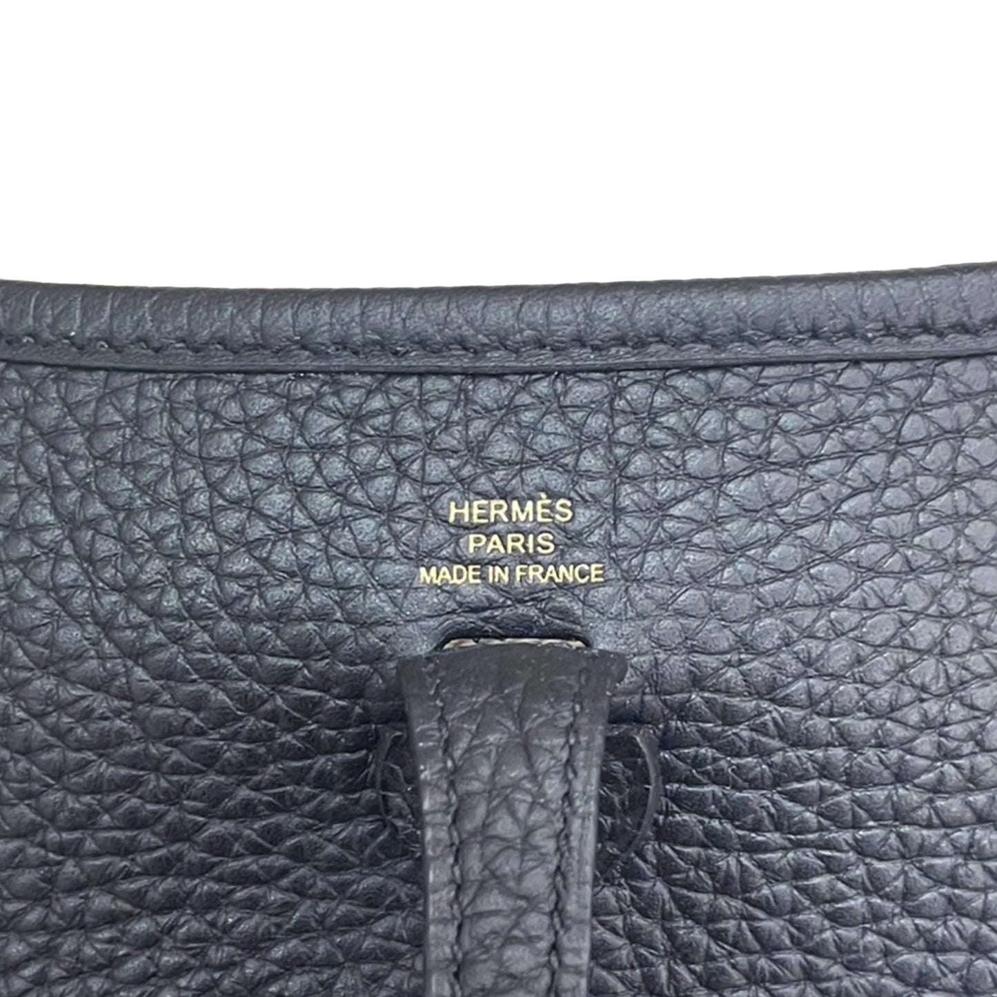 HERMÈS エルメス エブリンTPM バンドリエール112cm ブラック