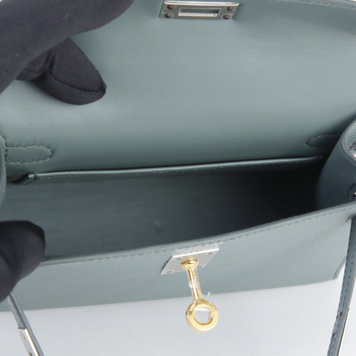 HERMÈS エルメス ミニケリー2 ヴェール アマンド