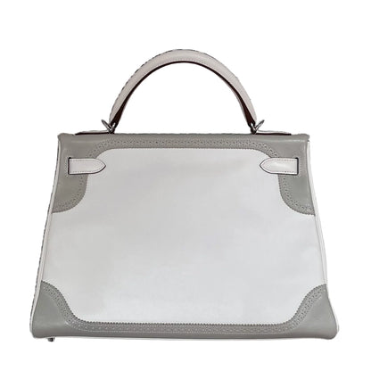 HERMÈS エルメス ケリーギリーズ32 グリパール ホワイト
