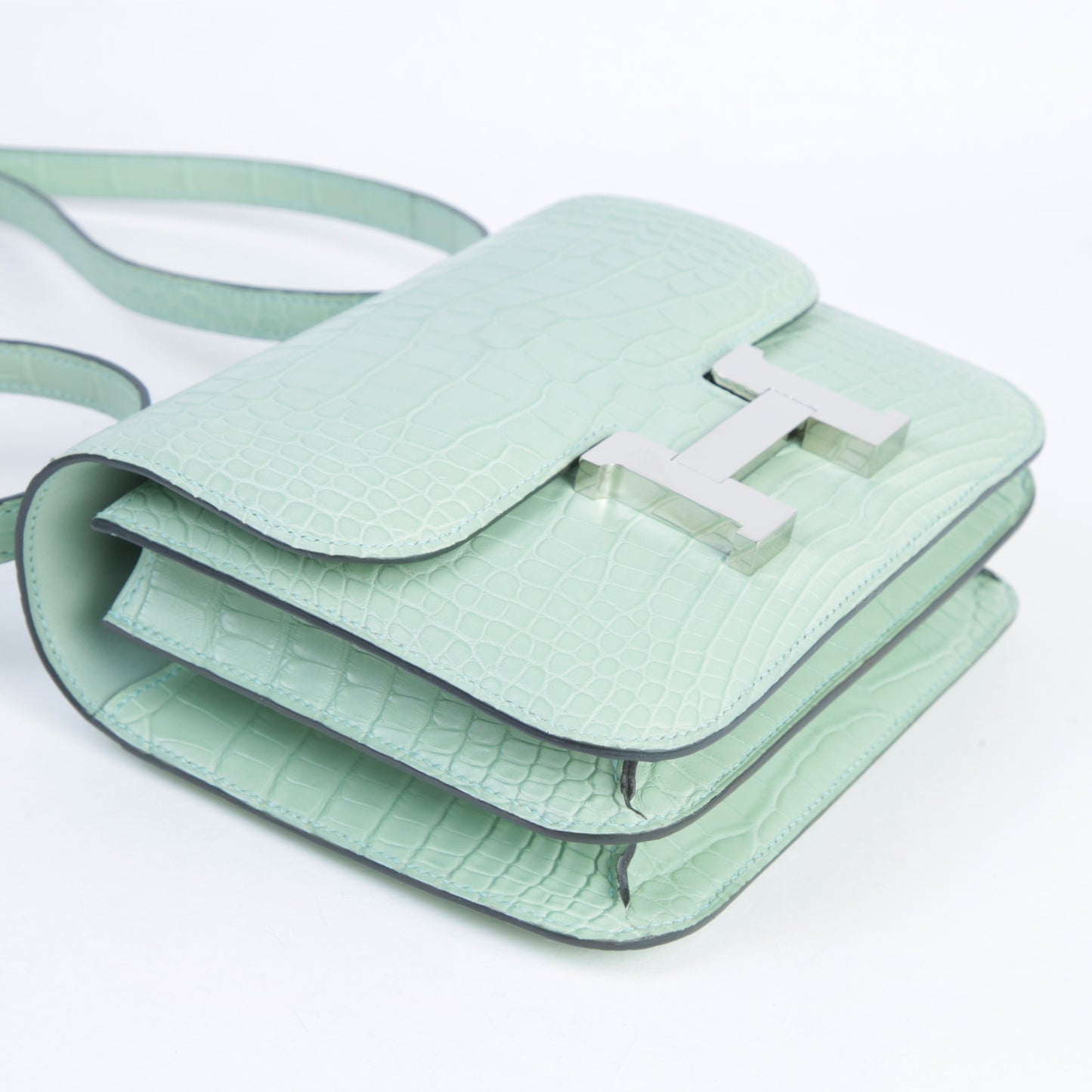 HERMÈS エルメス コンスタンス3 ミニ ヴェール・デュー クロコダイル アリゲーター マット