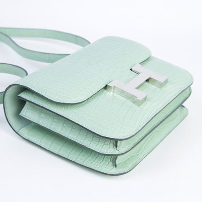 HERMÈS エルメス コンスタンス3 ミニ ヴェール・デュー クロコダイル アリゲーター マット