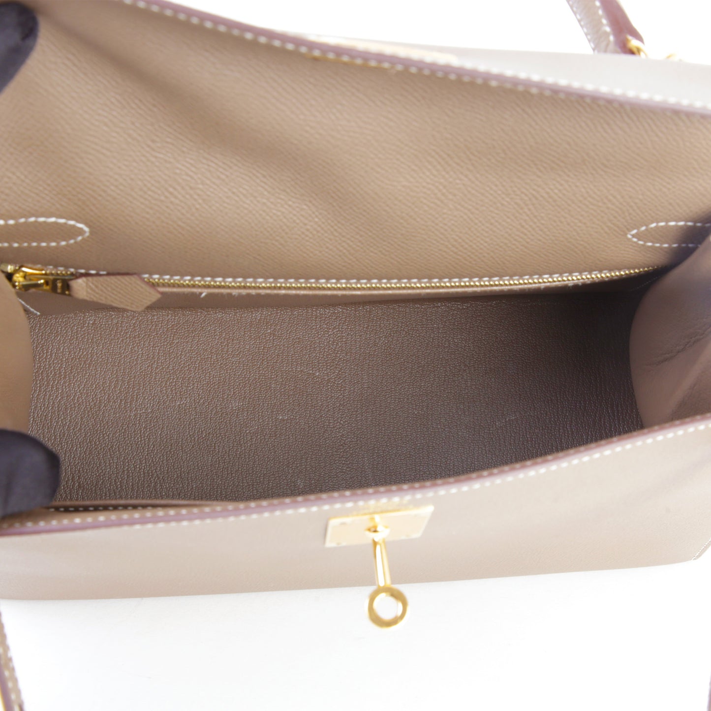 HERMÈS エルメス ケリー28 セリエ エトゥープ