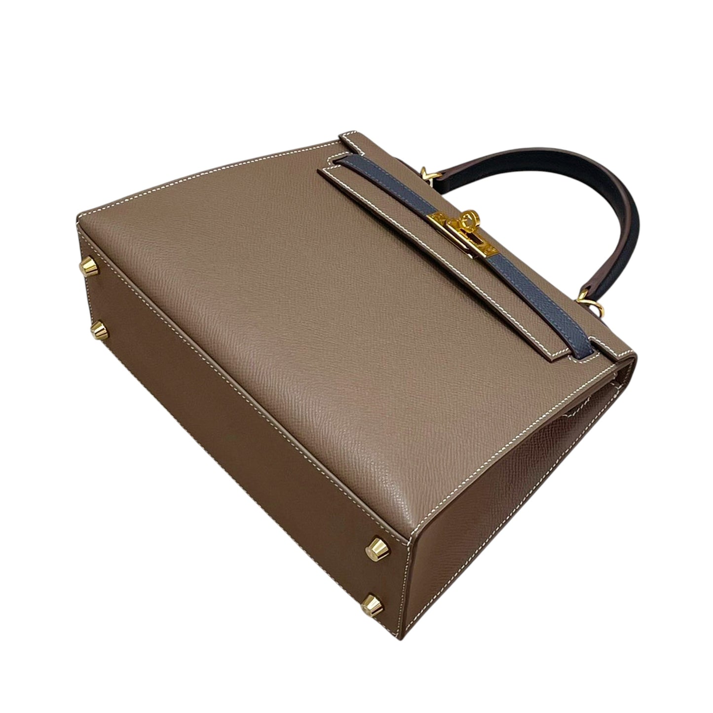 HERMÈS エルメス ケリー25 セリエ エトゥープ ブラック グリメイヤー