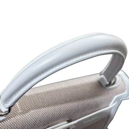 HERMÈS エルメス ケリー25 セリエ ホワイト キャンバス