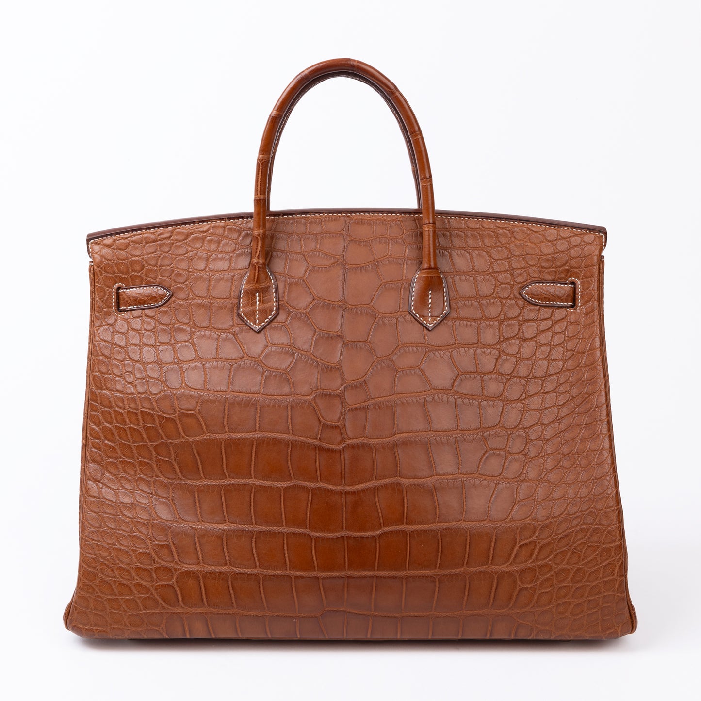 HERMÈS エルメス バーキン40 ゴールド クロコダイル アリゲーター マット