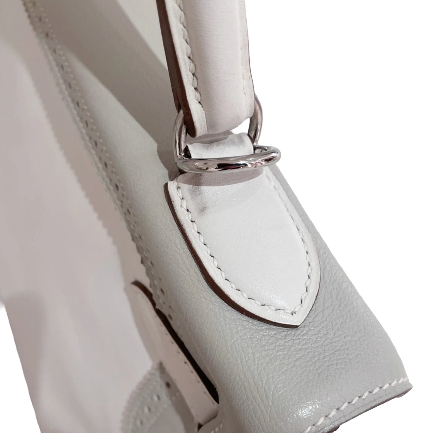 HERMÈS エルメス ケリーギリーズ32 グリパール ホワイト