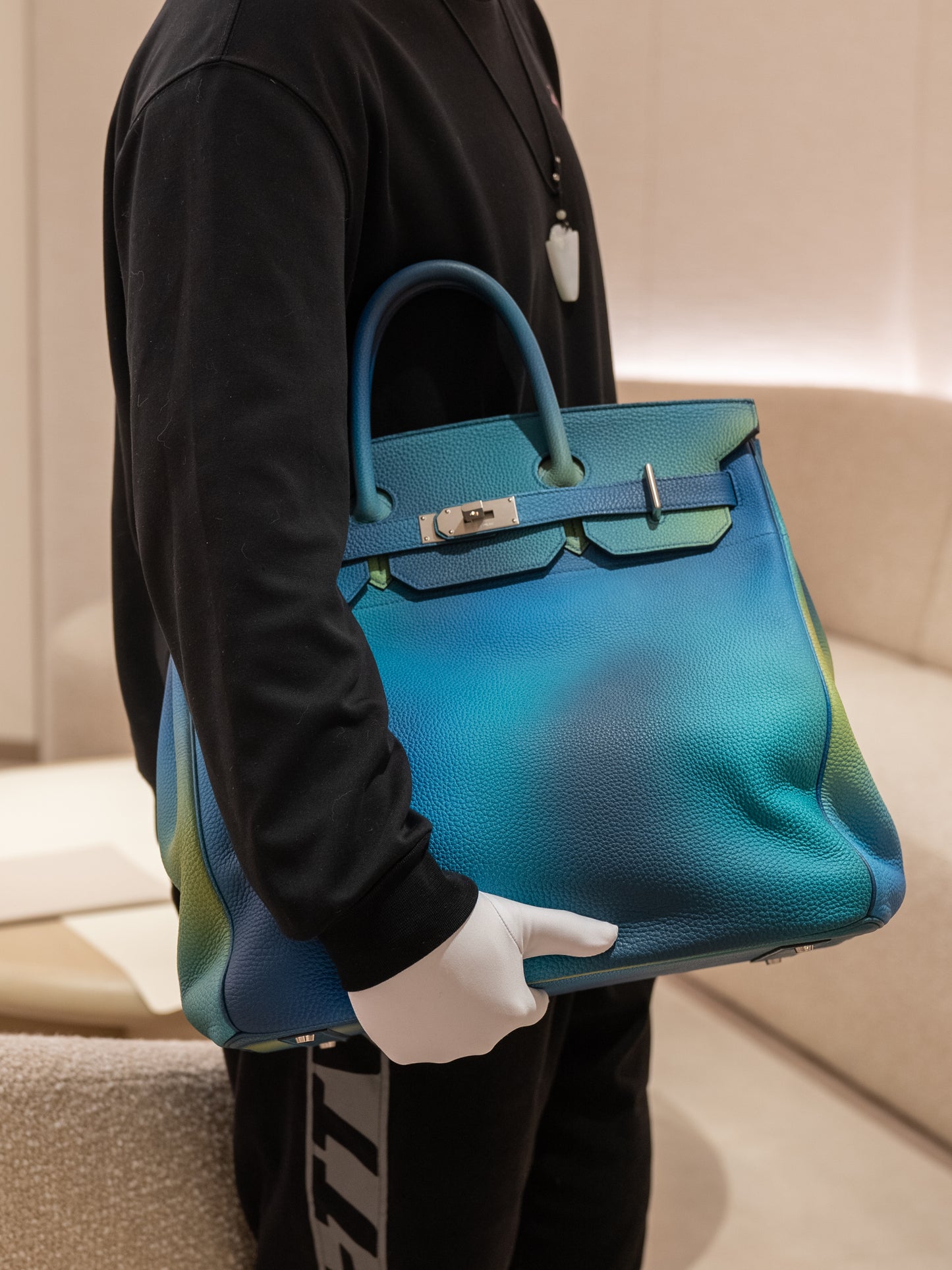 HERMÈS Hermes Haute Couture 40 Cosmos Jaune-Naples Blue Nuit 