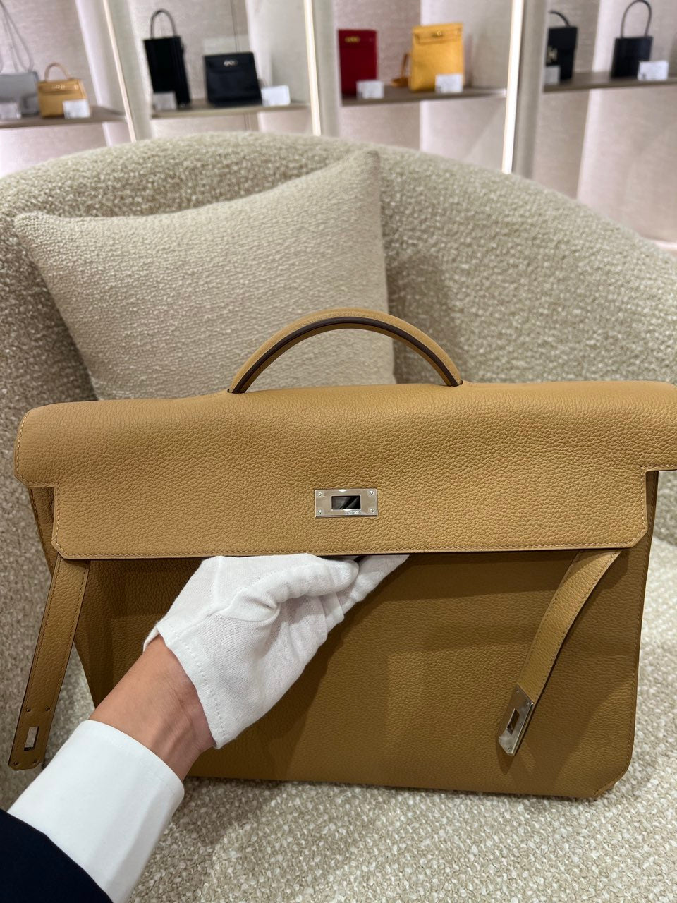 HERMÈS エルメス ケリーデペッシュ36 ビスキュイ