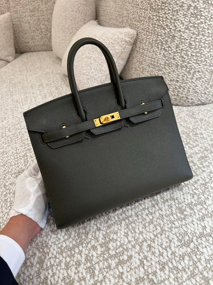 HERMÈS エルメス バーキン25 セリエ ヴェールグリス