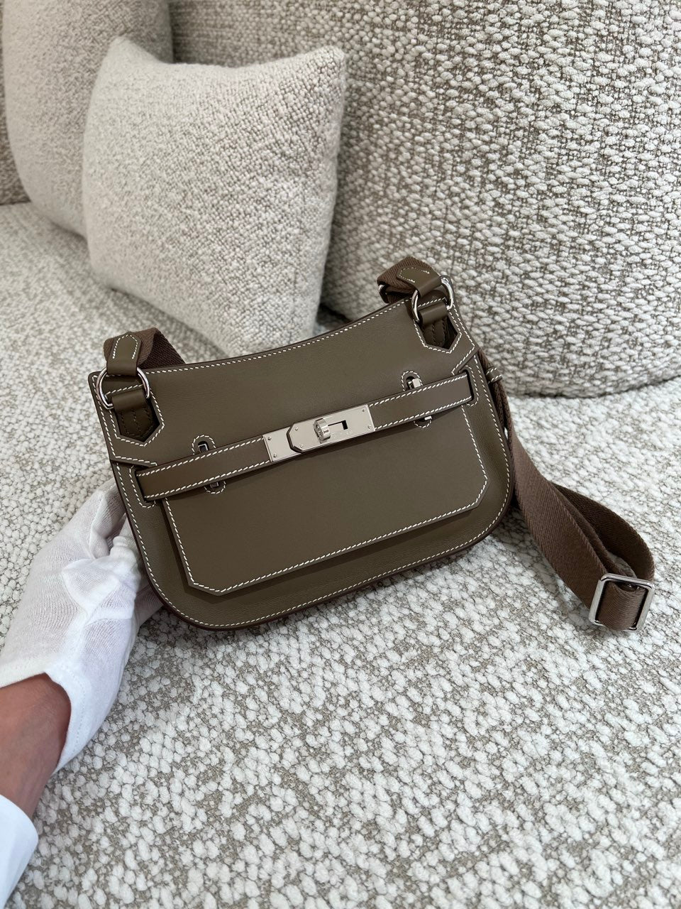 HERMÈS エルメス ジプシエールミニ エトゥープ