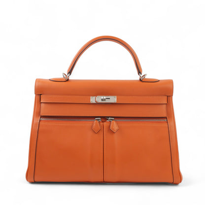 HERMÈS Hermes Kelly Raki 35 Orange 
