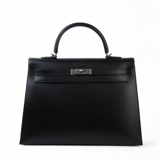 HERMÈS Hermes Kelly 35 Serie Black 